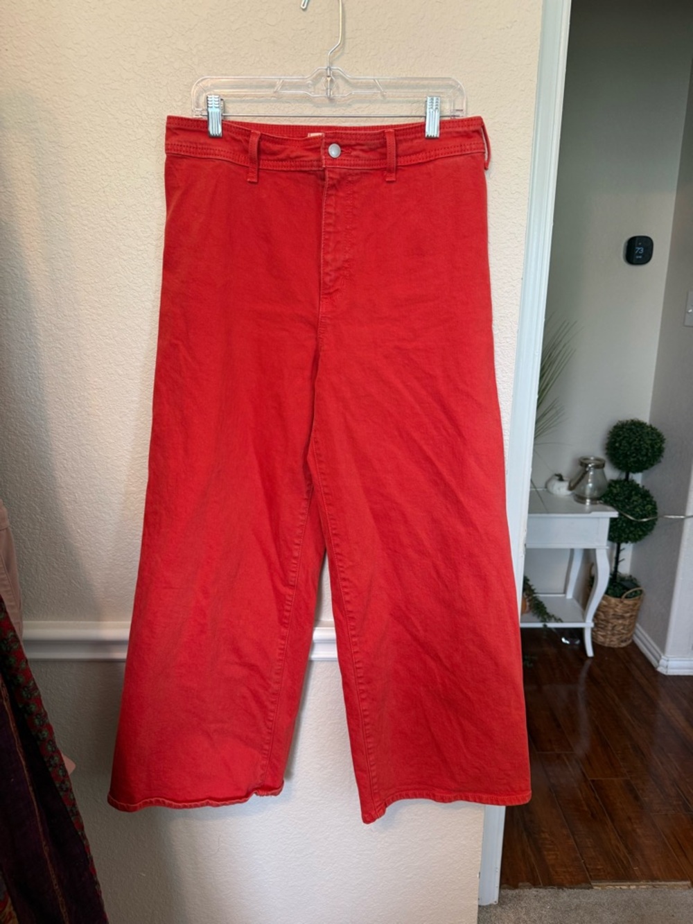 Wide Leg High-Rise Jeans in Coral universal thread size 10 - Picture 9 of 11